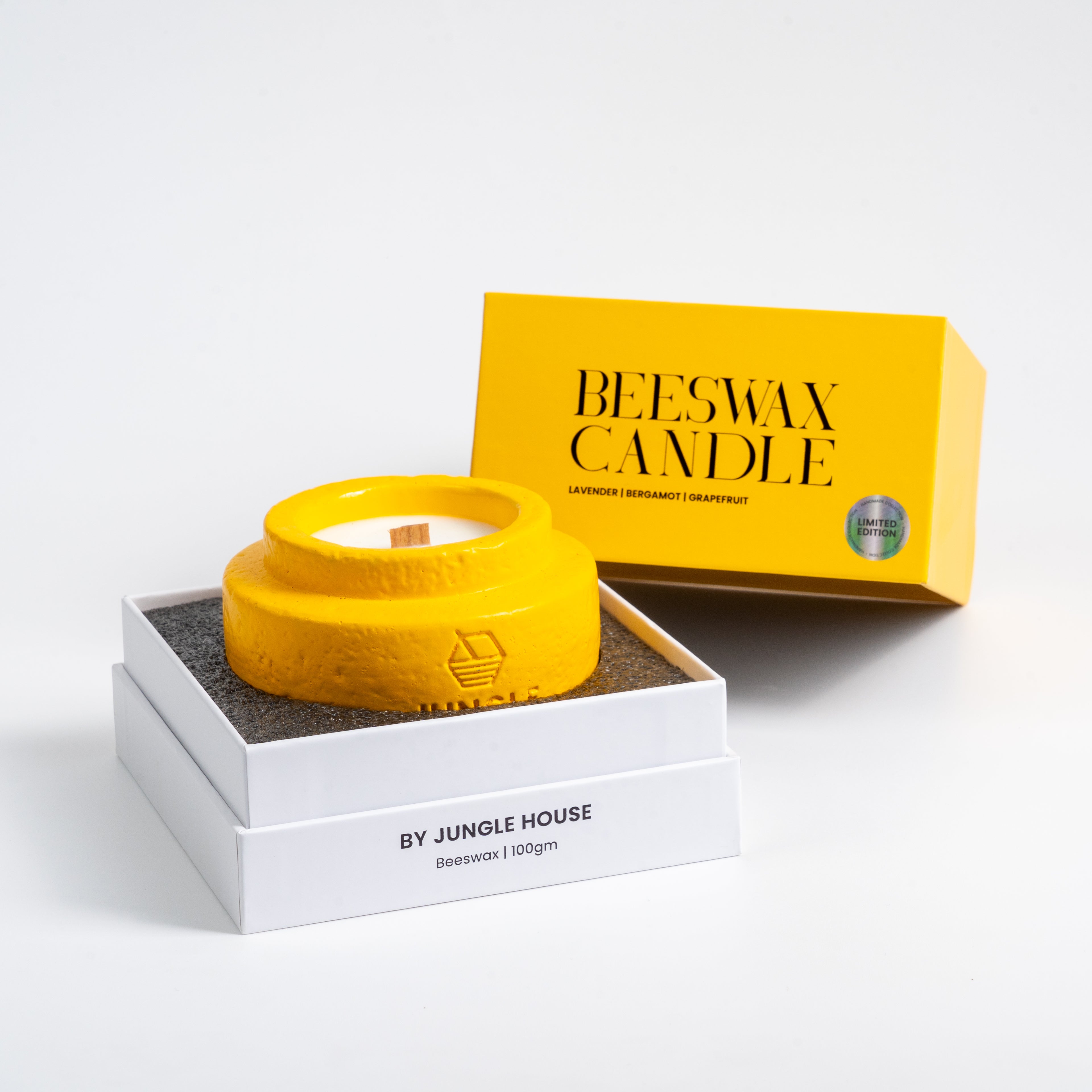 Beeswax Candle (100g) - Lavendar