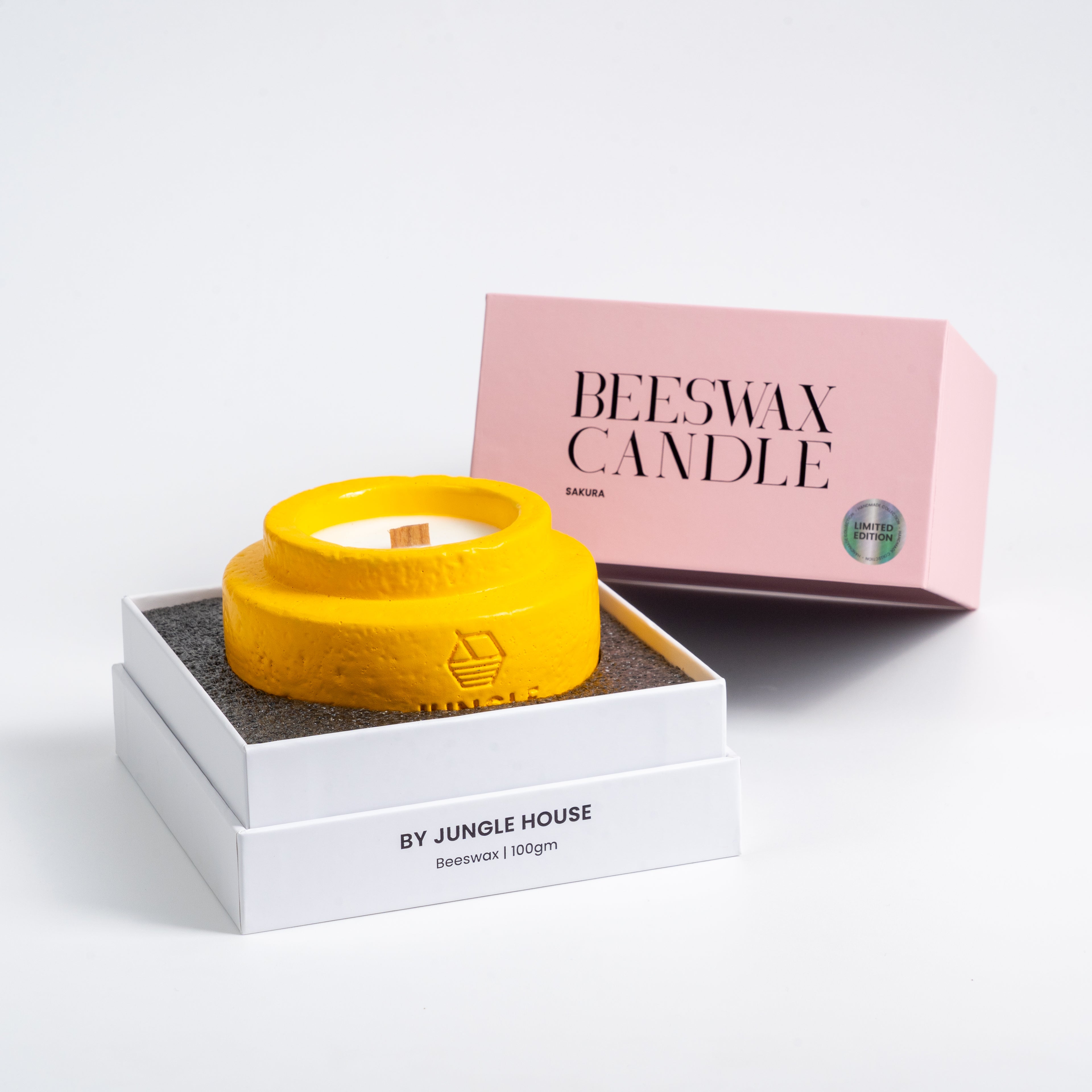Beeswax Candle (100g) - Sakura