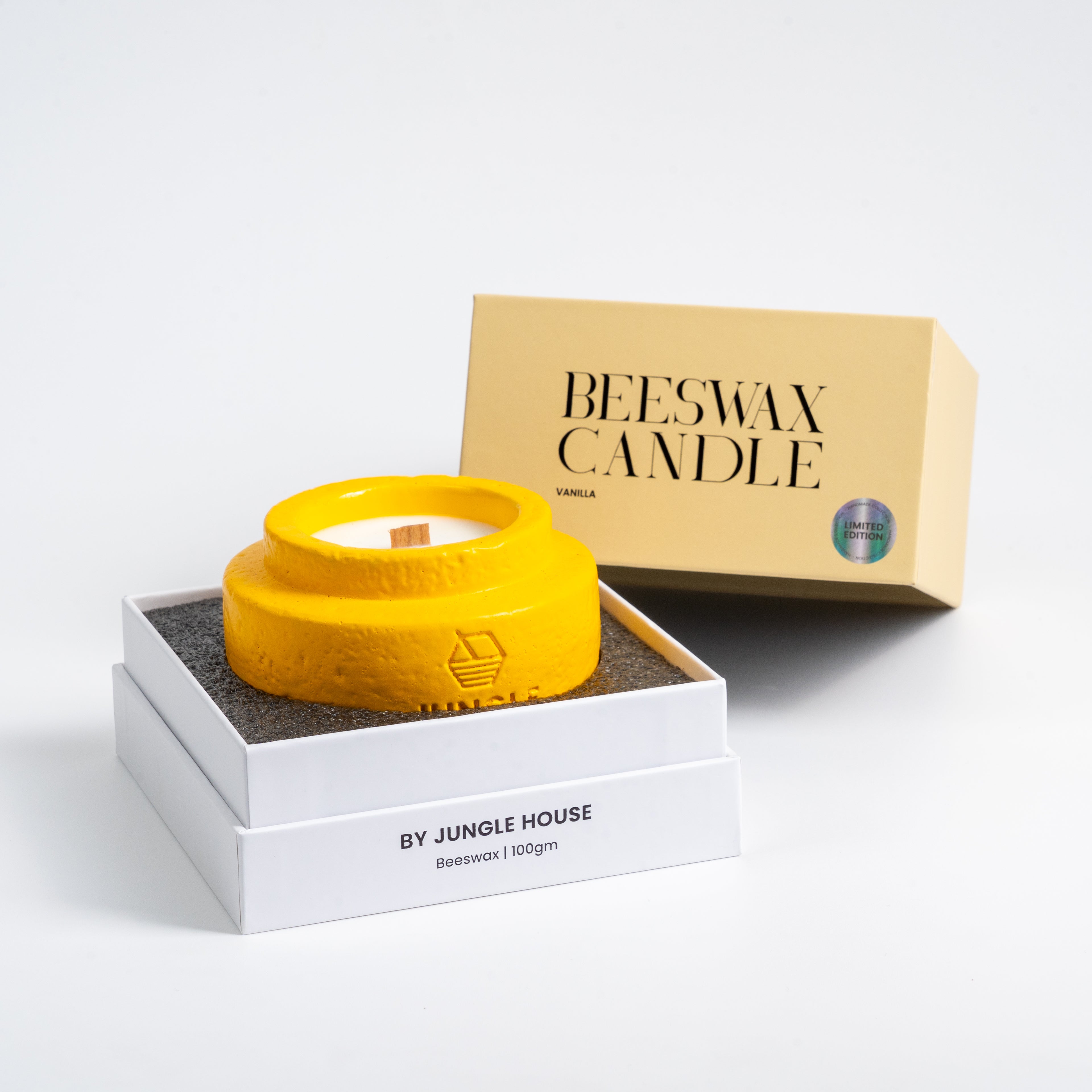 Beeswax Candle (100g) - Vanilla