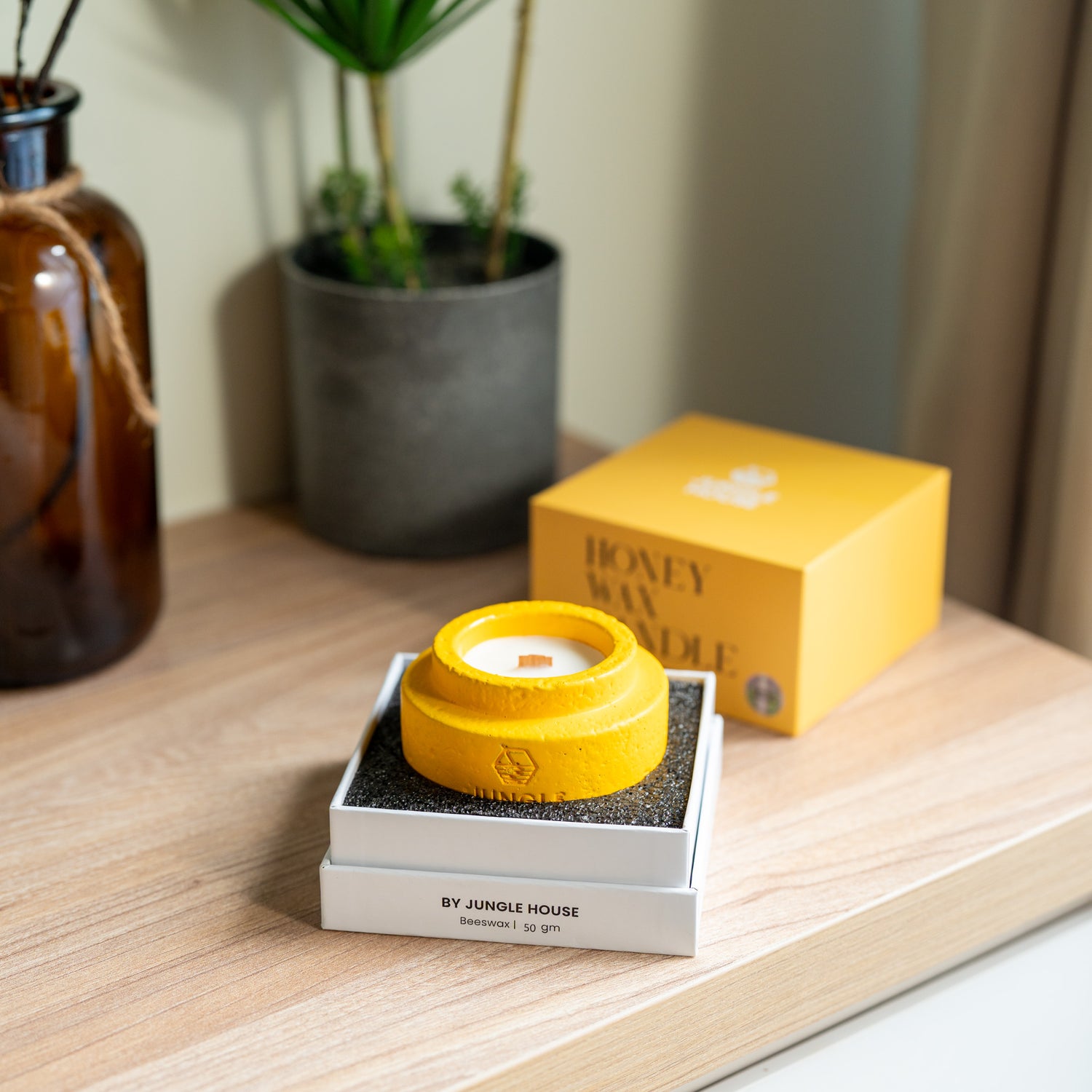 Honey Beeswax Candle (50g) Yellow Edition