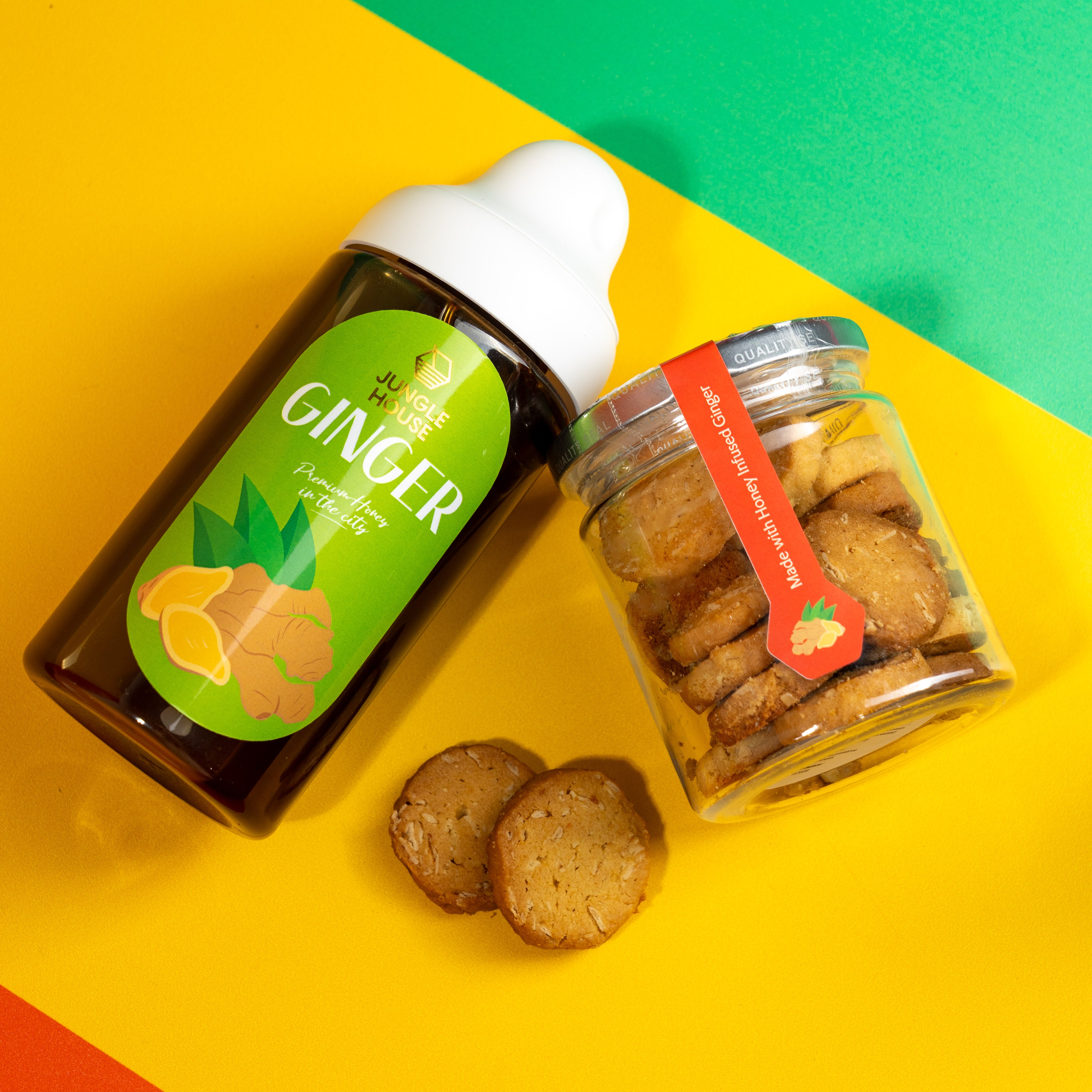 Ginger Oat Honey Cookies (90g)