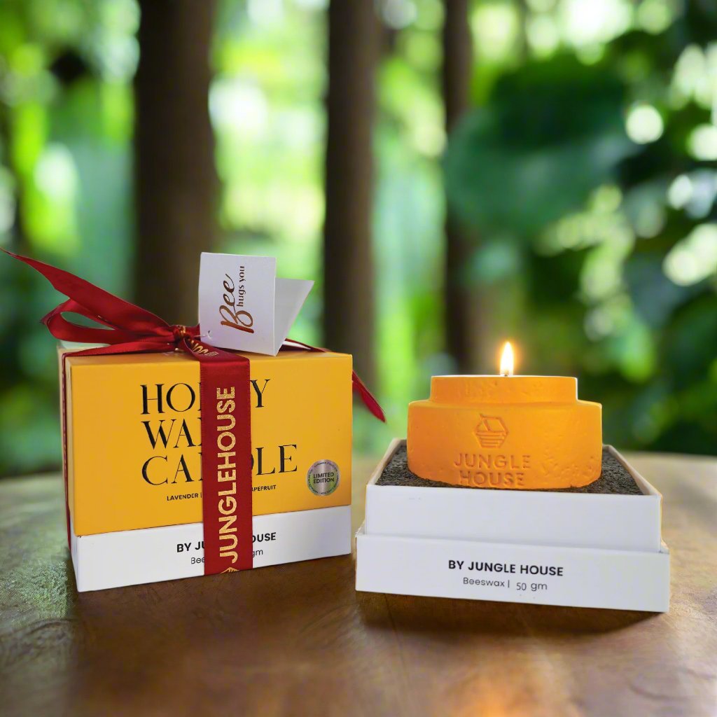 Honey Beeswax Candle (50g) Yellow Edition