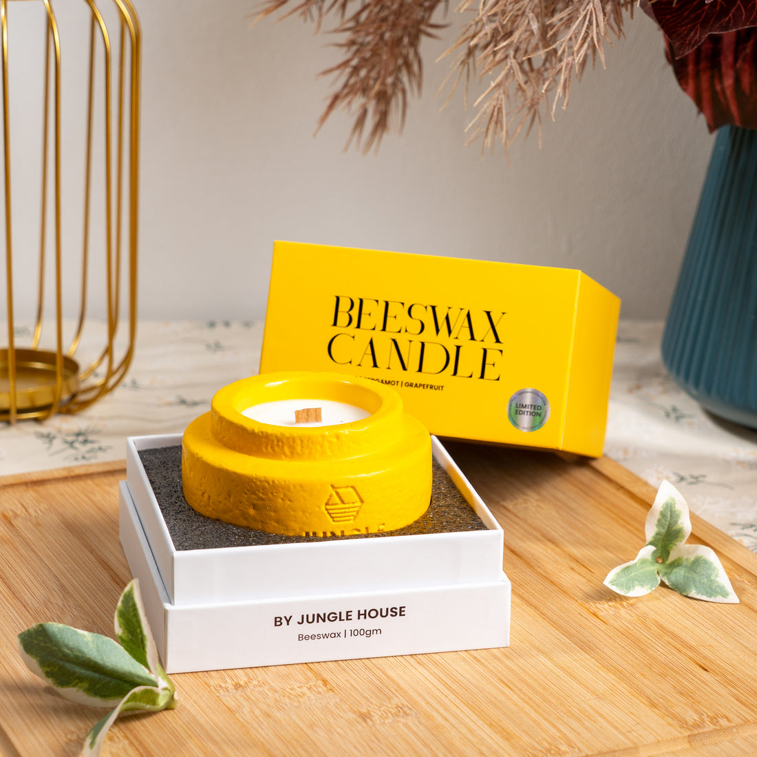 Beeswax Candle (100g) - Lavendar