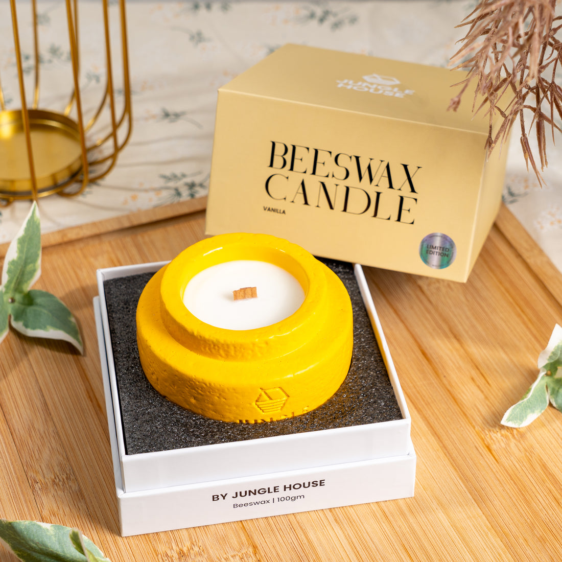 Beeswax Candle (100g) - Vanilla