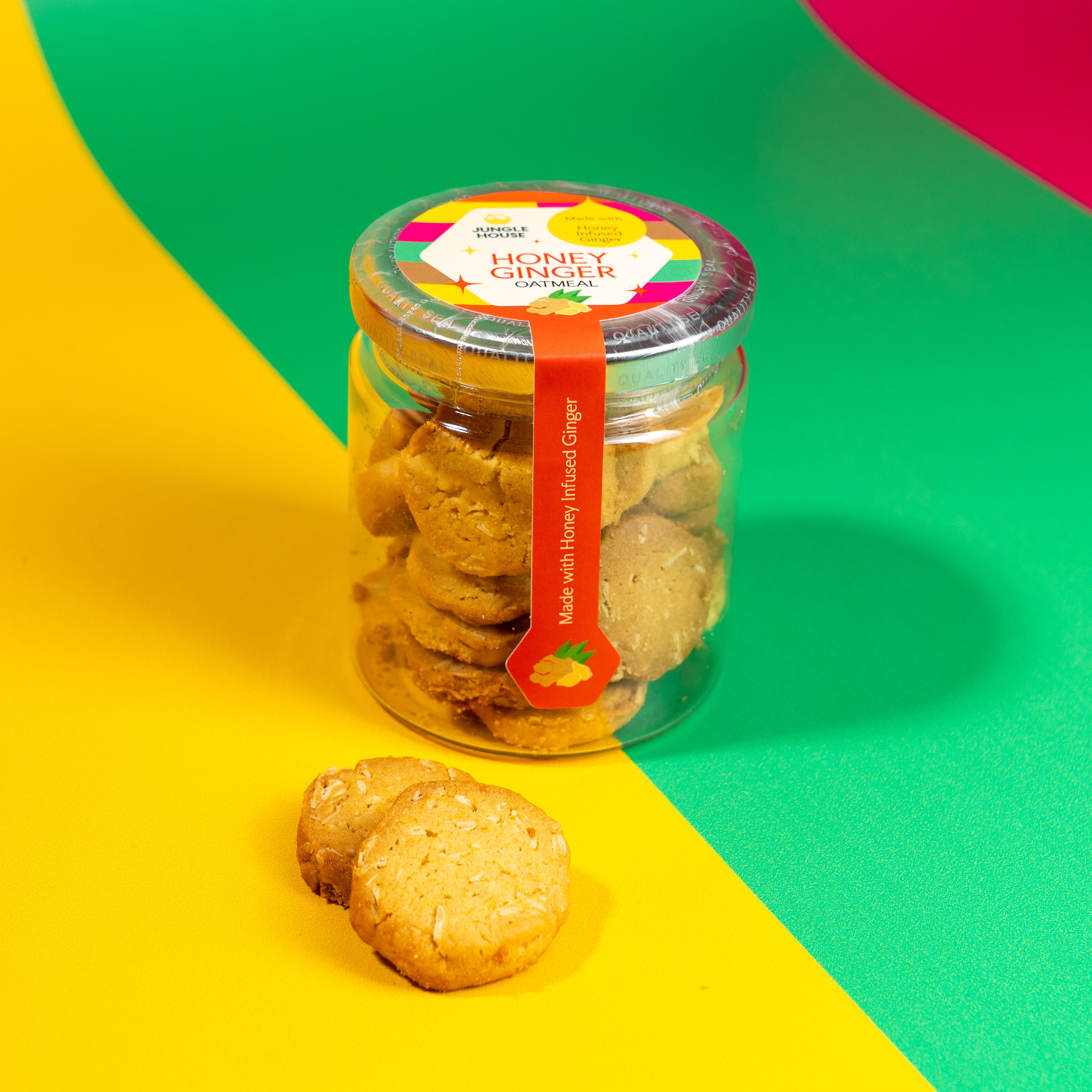 Ginger Oat Honey Cookies (90g)