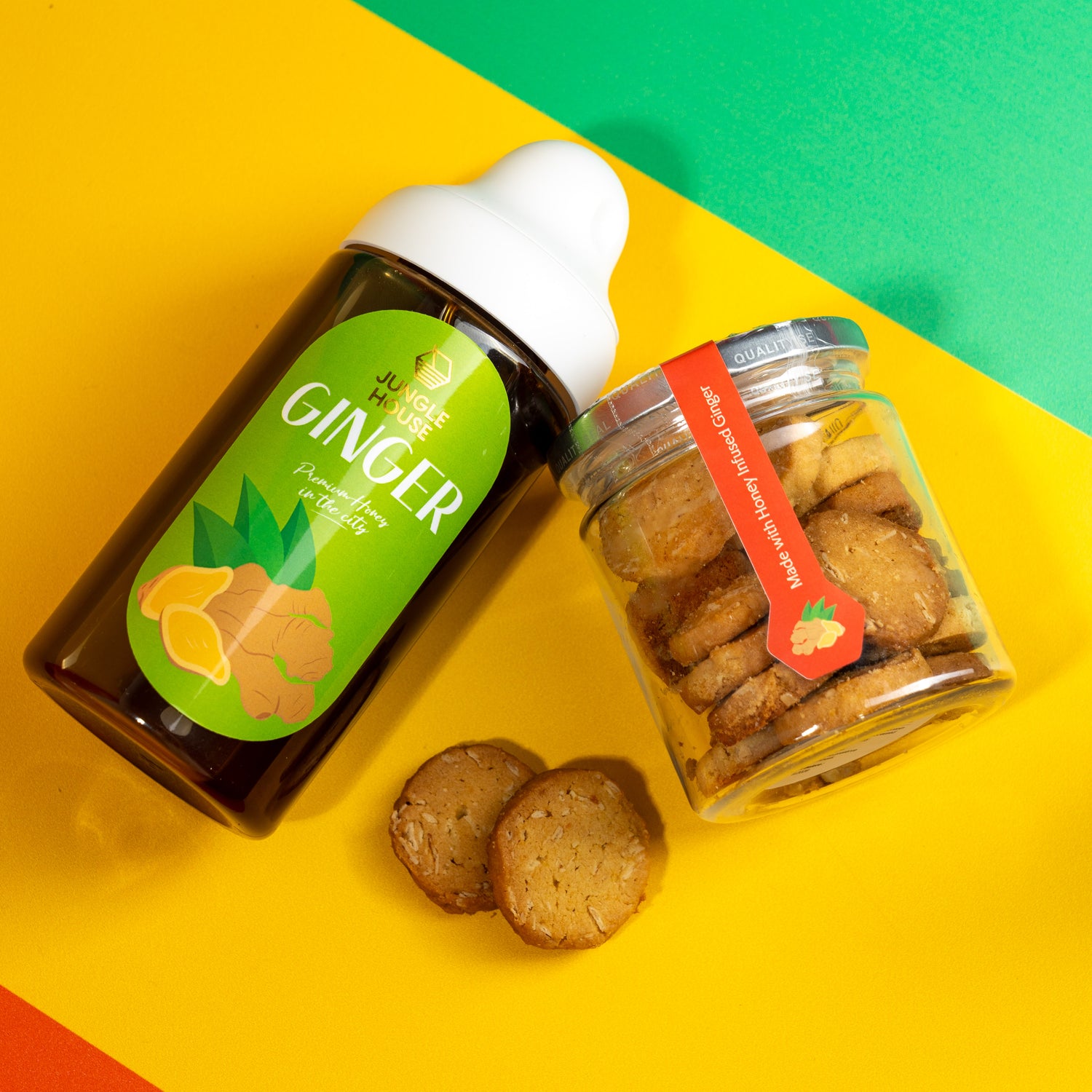 Ginger Oat Honey Cookies (90g)