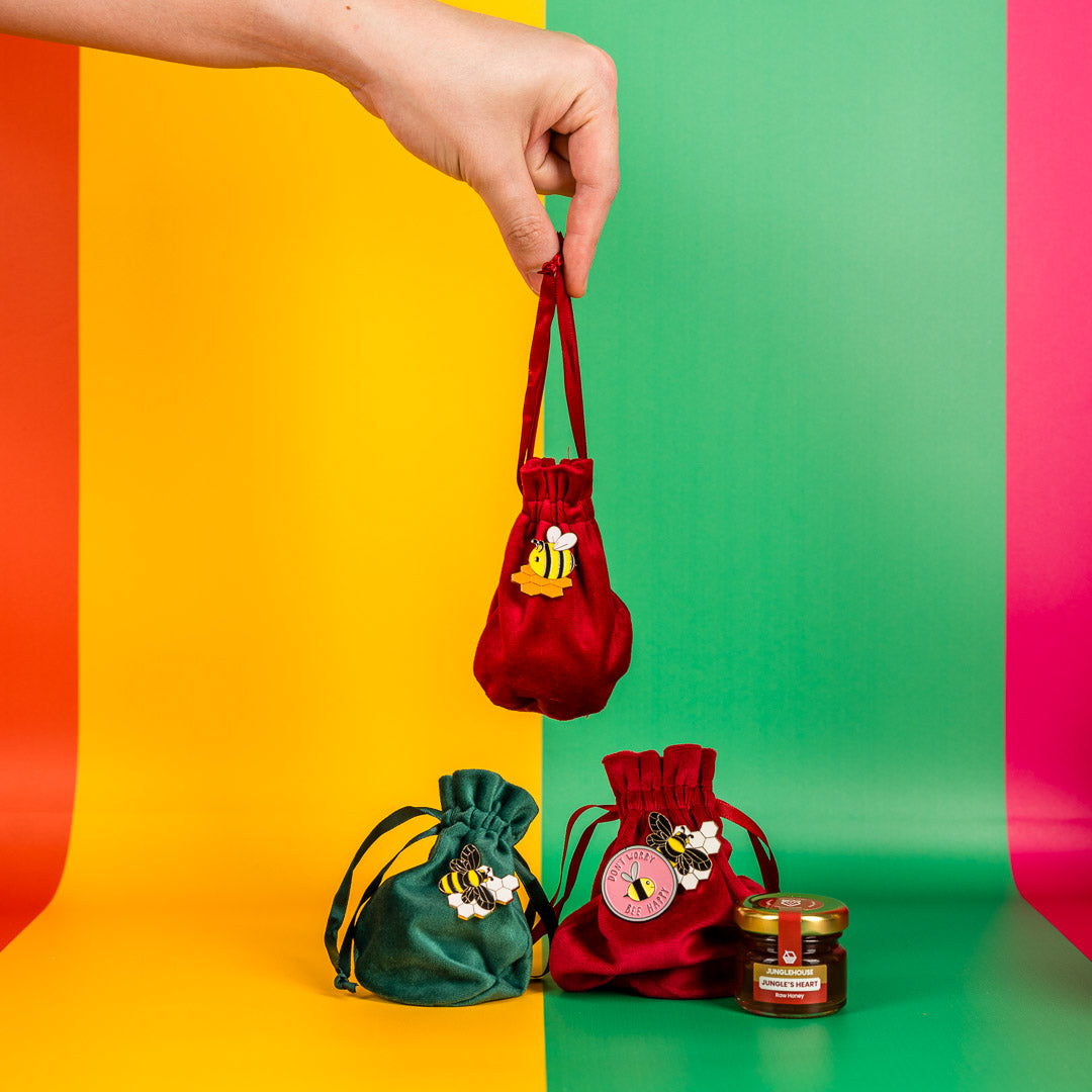 Velvet Pouch Bag (RED)