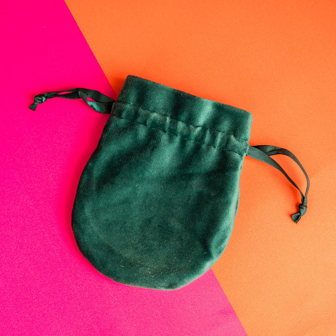 Velvet Pouch Bag (GREEN)