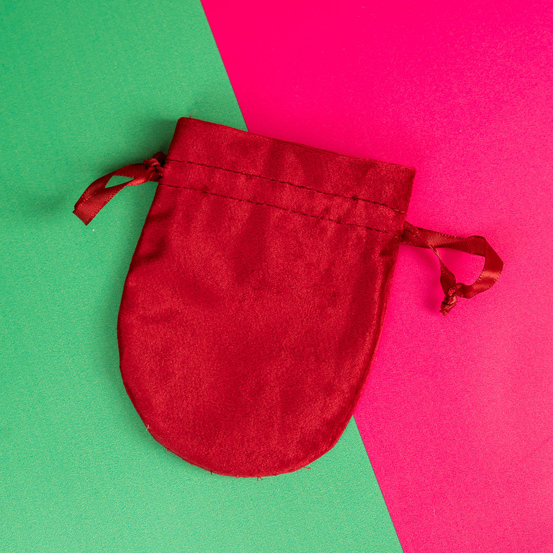 Velvet Pouch Bag (RED)